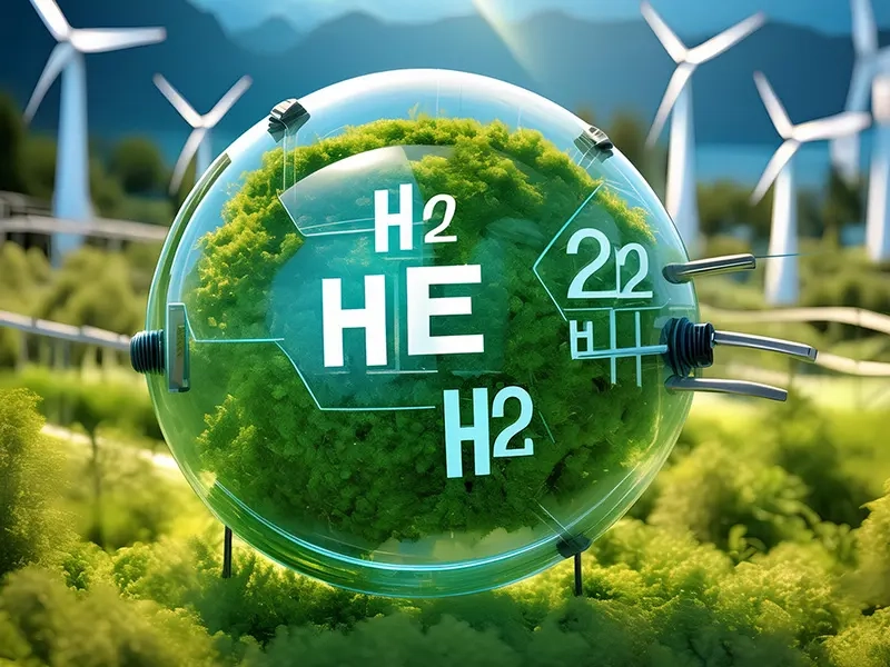 L'hydrogène vert est produit par électrolyse de l'eau en utilisant de l'électricité provenant de sources d'énergie renouvelable